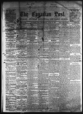 Canadian Post (Lindsay, ONT), 11 Jun 1863