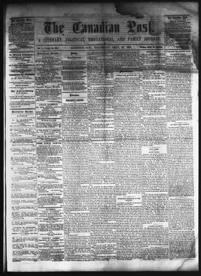 Canadian Post (Lindsay, ONT), 24 Sep 1863