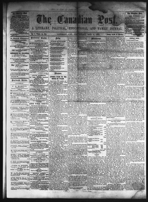 Canadian Post (Lindsay, ONT), 8 Oct 1863