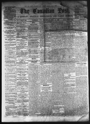 Canadian Post (Lindsay, ONT), 24 Dec 1863