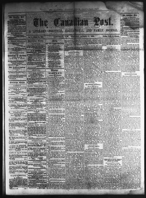 Canadian Post (Lindsay, ONT), 1 Apr 1864