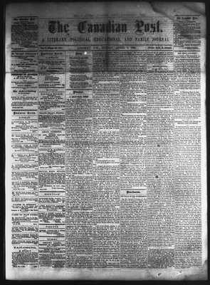 Canadian Post (Lindsay, ONT), 8 Apr 1864