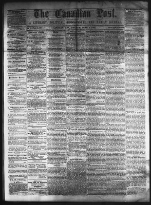 Canadian Post (Lindsay, ONT), 3 Jun 1864