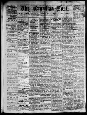 Canadian Post (Lindsay, ONT), 18 Nov 1864