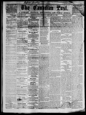 Canadian Post (Lindsay, ONT), 13 Jan 1865