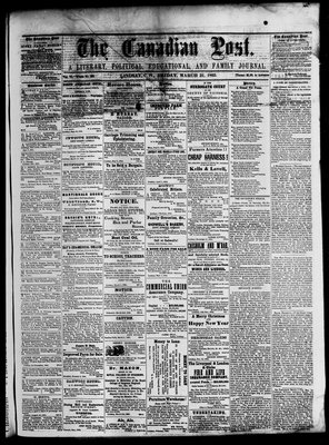 Canadian Post (Lindsay, ONT), 31 Mar 1865