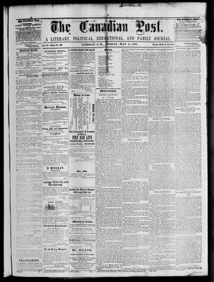 Canadian Post (Lindsay, ONT), 5 May 1865