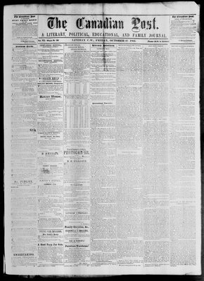 Canadian Post (Lindsay, ONT), 27 Oct 1865