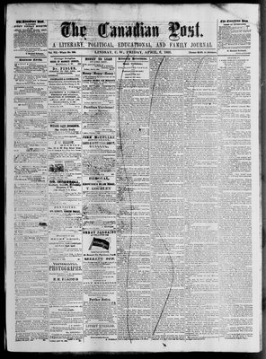 Canadian Post (Lindsay, ONT), 6 Apr 1866