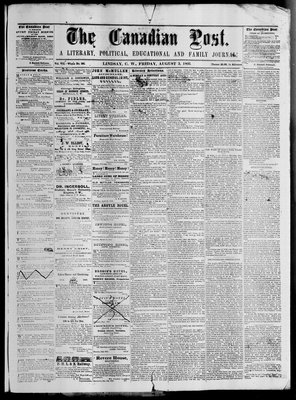 Canadian Post (Lindsay, ONT), 3 Aug 1866