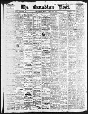 Canadian Post (Lindsay, ONT), 30 Jan 1874