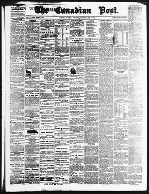 Canadian Post (Lindsay, ONT), 6 Feb 1874