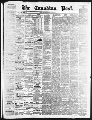 Canadian Post (Lindsay, ONT), 12 Jun 1874
