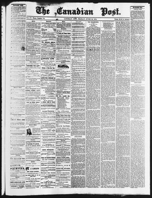 Canadian Post (Lindsay, ONT), 26 Jun 1874