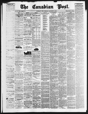 Canadian Post (Lindsay, ONT), 28 Aug 1874