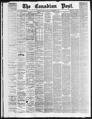 Canadian Post (Lindsay, ONT), 6 Nov 1874