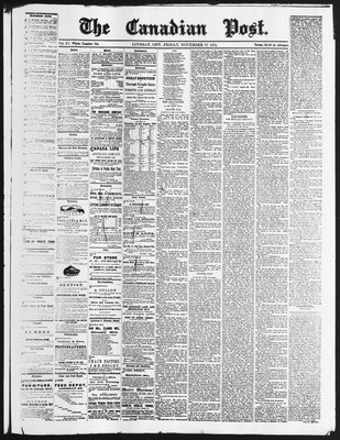 Canadian Post (Lindsay, ONT), 27 Nov 1874