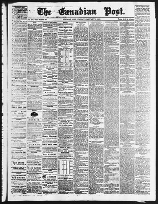 Canadian Post (Lindsay, ONT), 1 Jan 1875