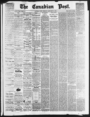 Canadian Post (Lindsay, ONT), 15 Jan 1875