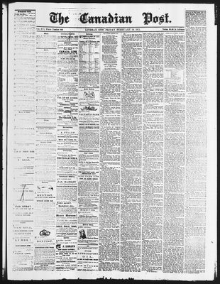 Canadian Post (Lindsay, ONT), 19 Feb 1875