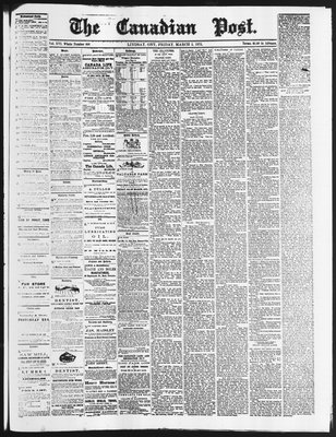 Canadian Post (Lindsay, ONT), 5 Mar 1875