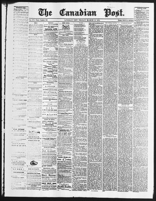 Canadian Post (Lindsay, ONT), 12 Mar 1875