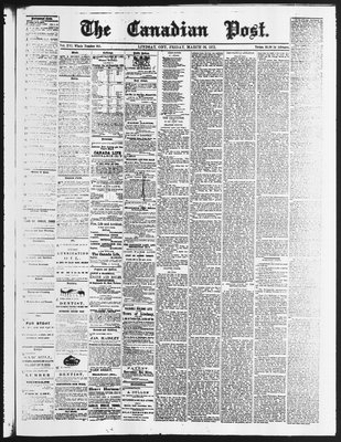 Canadian Post (Lindsay, ONT), 26 Mar 1875