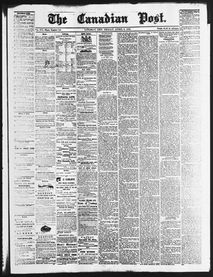 Canadian Post (Lindsay, ONT), 2 Apr 1875