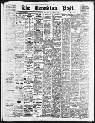 Canadian Post (Lindsay, ONT), 16 Apr 1875