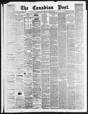 Canadian Post (Lindsay, ONT), 30 Apr 1875