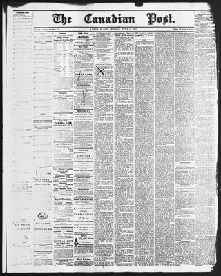 Canadian Post (Lindsay, ONT), 18 Jun 1875