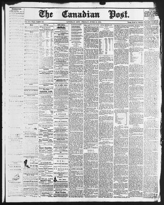 Canadian Post (Lindsay, ONT), 18 Jun 1875