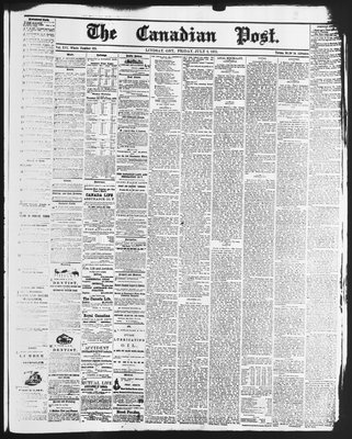 Canadian Post (Lindsay, ONT), 2 Jul 1875