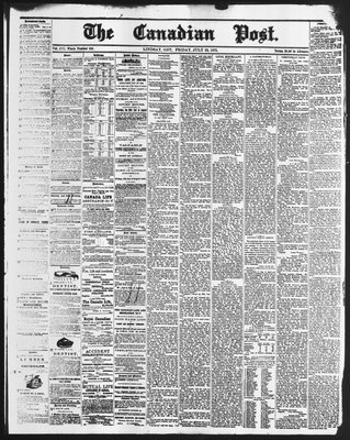 Canadian Post (Lindsay, ONT), 23 Jul 1875