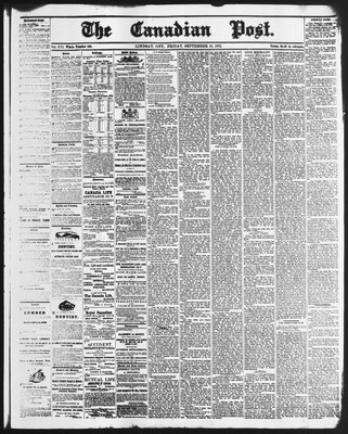 Canadian Post (Lindsay, ONT), 10 Sep 1875