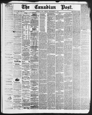 Canadian Post (Lindsay, ONT), 17 Sep 1875