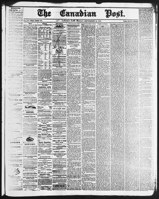 Canadian Post (Lindsay, ONT), 24 Sep 1875