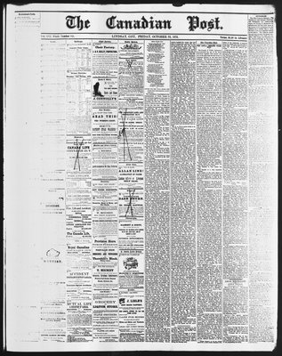 Canadian Post (Lindsay, ONT), 22 Oct 1875