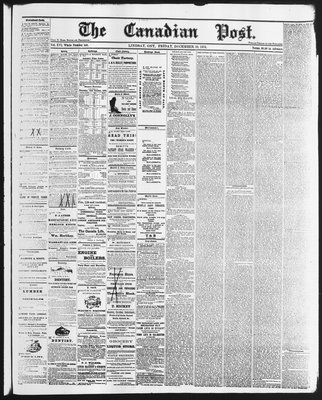 Canadian Post (Lindsay, ONT), 10 Dec 1875