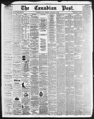 Canadian Post (Lindsay, ONT), 7 Jan 1876