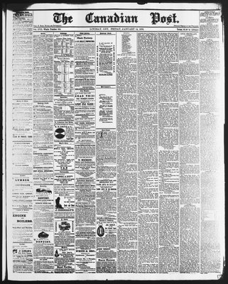 Canadian Post (Lindsay, ONT), 14 Jan 1876