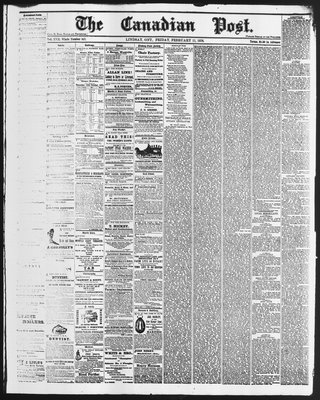 Canadian Post (Lindsay, ONT), 11 Feb 1876