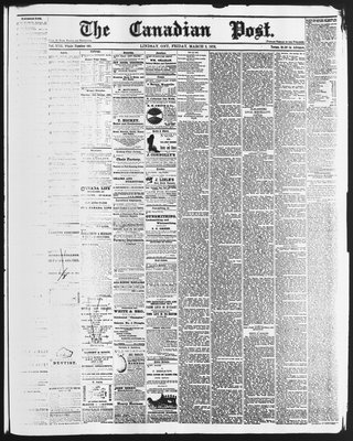 Canadian Post (Lindsay, ONT), 3 Mar 1876