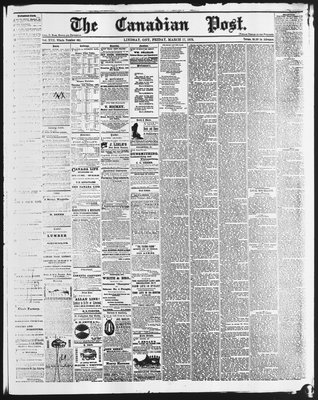 Canadian Post (Lindsay, ONT), 17 Mar 1876