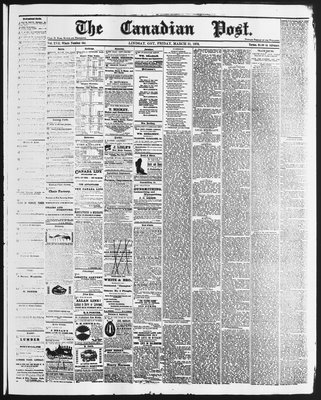 Canadian Post (Lindsay, ONT), 31 Mar 1876