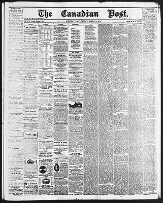 Canadian Post (Lindsay, ONT), 14 Apr 1876