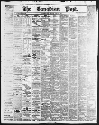 Canadian Post (Lindsay, ONT), 23 Jun 1876