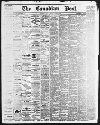 Canadian Post (Lindsay, ONT), 30 Jun 1876