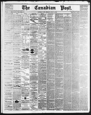 Canadian Post (Lindsay, ONT), 14 Jul 1876