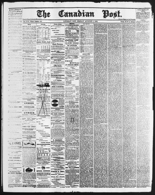 Canadian Post (Lindsay, ONT), 4 Aug 1876